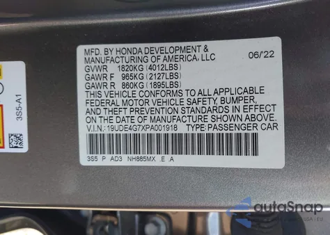 2023 Acura Integra A-Spec Technology z USA, uszkodzony, nr VIN 19UDE4G7XPA001918